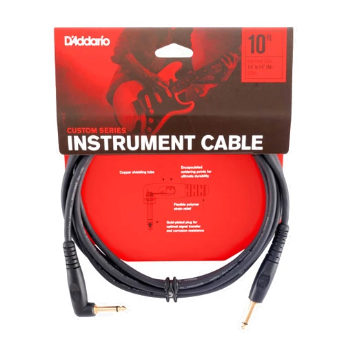Planet Waves D'Addario Accessories Cable, Black, 10 feet (PW-GRA-10)