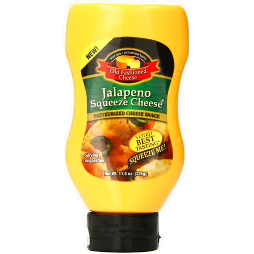 Old Fashioned Cheese Jalapeno Squeeze Cheese, 11.5 Ounce