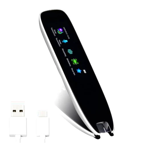HURRISE Smart Voice Translator Pen,Translation Scanning Pen for Students, Dyslexia,13 Language Translating Device,White International Edition Translation Scanning Pen