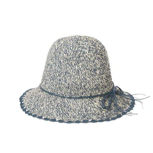 WITHMOONS Women Flanging Straw Sun Hat Bocassi Summer Bowler Beach Cap SL8988