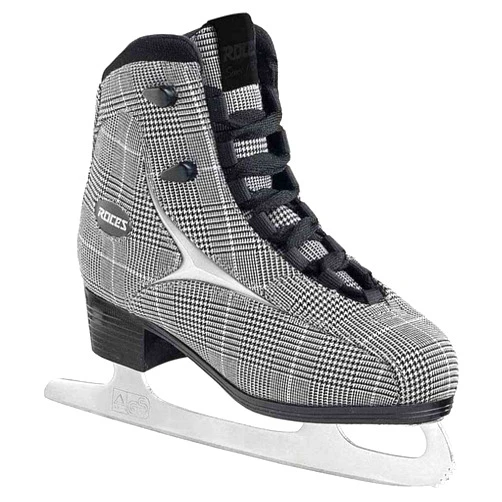 Roces BRITS Women's Ice Skates - Black/White/Silver Check