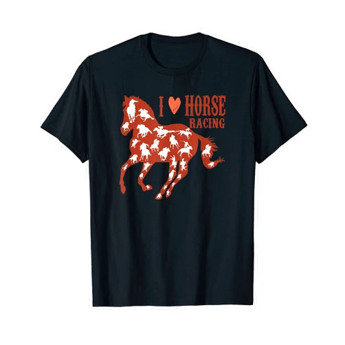 Cheerfully Quotes of Horse Racing lovable cultures I love Horse Racing Riding Chance money derby T-Shirt