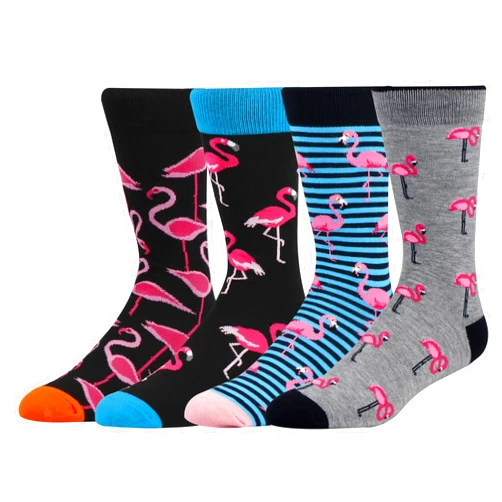 AFADER Men's Funny Cozy Dress Cotton Socks for Men Novelty Crazy Crew Socks Size 7-12