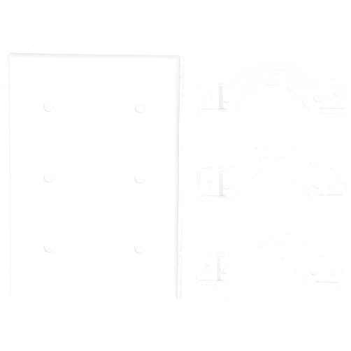 Leviton 88035 WH WP 3G 3BLANK STRAP MNT STD SIZE