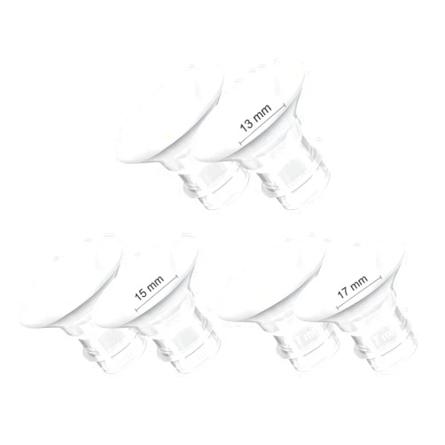 Gowing Flange Inserts 13/15/17mm 6PCS Compatible with 24mm Breast Pump Flange/Shield, Momcozy S12 Pro/S9 Pro/S12/S9, TSRETE/MomMed/Kmaier Breast Pump Replacement Parts/Accessories