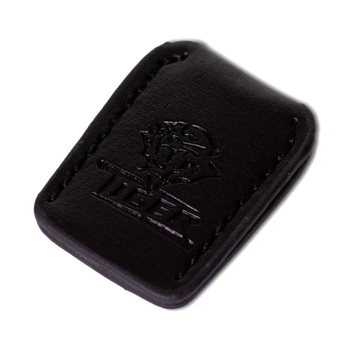 TigerProducts Tiger Leather Billiard Pool Cue Tip Cover Protector Black
