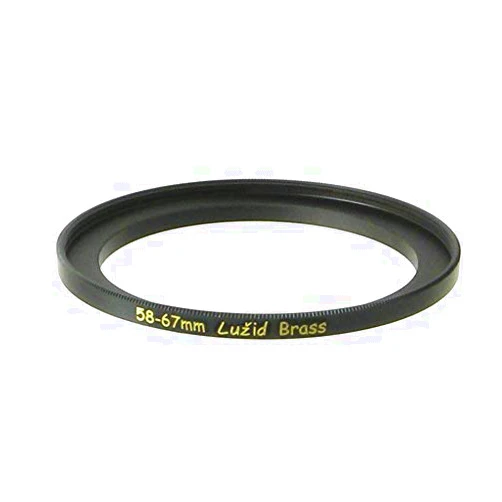 LUŽID X2 Brass 58mm to 67mm Step Up Filter Ring Adapter 58 67 Luzid