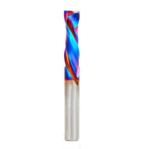 Amana Tool Spektra Extreme Tool Life Coated Solid Carbide CNC Compression Spiral Router Bit, 46172-K, 3/8 D x 1-1/4 CH x 3/8 SHK x 3 Inch Long 2 Flute