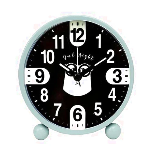 Erik Xian Luminous Alarm Clock for Kids Easy Set Alarm Clock with Loud Alarm and Nightlight USB Charger Round Alarm Clock for Bedroom