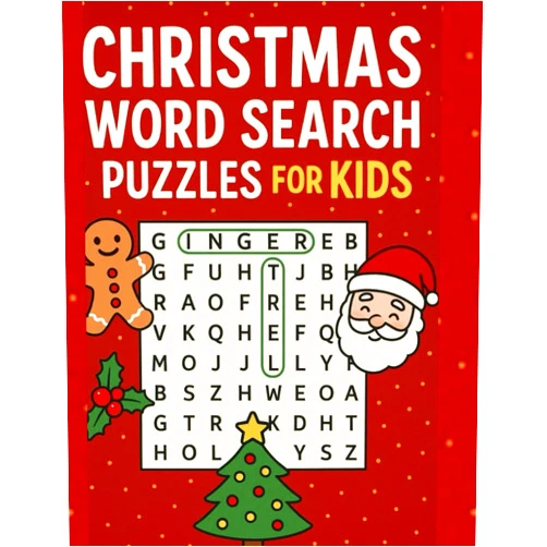Daoudi Nafai Christmas Word Search Puzzles For Kids: Challenging Christmas Word Search Puzzles for Kids Ages 8–16