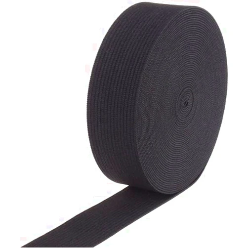 I.U.O.T Thick Elastic Flat Bands for Sewing | Wide Elastic | DIY, Arts and Crafts, Waistband and Haberdashery (Black 2 inch 6 Yards)