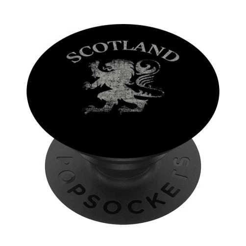 Vintage Scotland distressed Scottish flag designs Scotland flag vintage Scottish pride rampant heraldry lion PopSockets Standard PopGrip