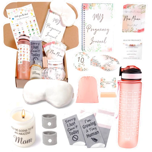 Lokaheadr 1st Trimester Pregnancy Gift Box for Expecting and First Time Moms, Gift Basket For Pregnant Women, Pregnant Mom Box, Frist Trimester Pregnancy Essentials (New-Pregnancy 1st Gift)