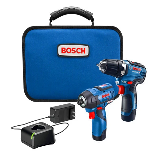 BOSCH 12V Max 2-Tool Brushless Combo Kit with 3/8 In. Drill/Driver, 1/4 In. Hex Impact Driver and (2) 2 Ah Batteries (GXL12V-220B22)