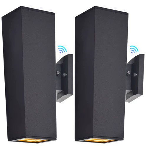 wowlite Outdoor Wall Lights Dusk to Dawn Sensor, 6000K Cool LED Up Down Sconce, IP65 Waterproof 13