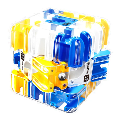 Dayingjiang 3D Cube Puzzles Fidget Toys - Brain Teaser Puzzles Toys Educational Learning Toys for Logical Thinking, Puzzle Maze Cube Easter Basket Stuffers Birthday Gifts (Blue)