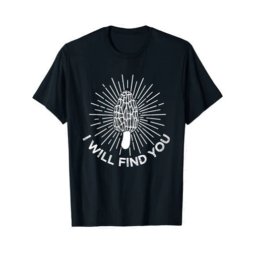 Cute Foraging Fungi Botany Lover Humor Designs Funny Morel Mushroom Gift Men Women Cool Mushroom Hunting T-Shirt