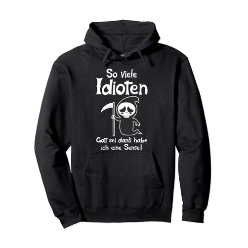 BeGruselig - Halloween und Halloween Kostüm Grim Reaper Halloween Costume – Sense Men Women Gift Pullover Hoodie