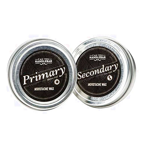 CanYouHandlebar Moustache Wax Set: Primary and Secondary | Medium Hold (Primary) and Extra Strong Hold (Secondary)