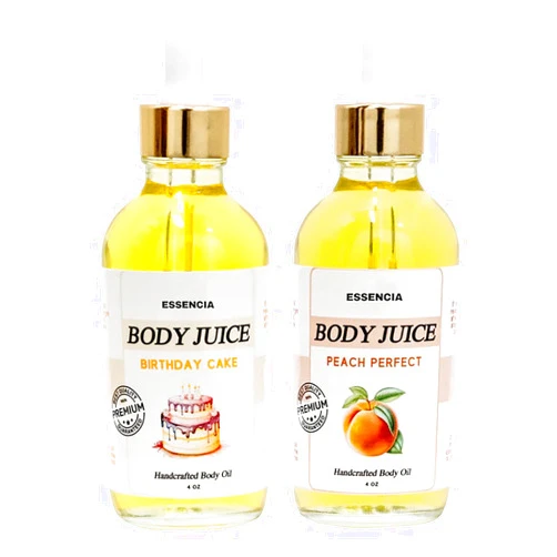STALKLENE Essencia Scented Juicy Body Oil, Vanilla Body Oil, Essencia Body Juice Oil, Essencial Natura Perfume, Essential Oils For Skin, Coconut Cream Pie Body Oil, Moisturizing Body Oil (MIX*2-A)
