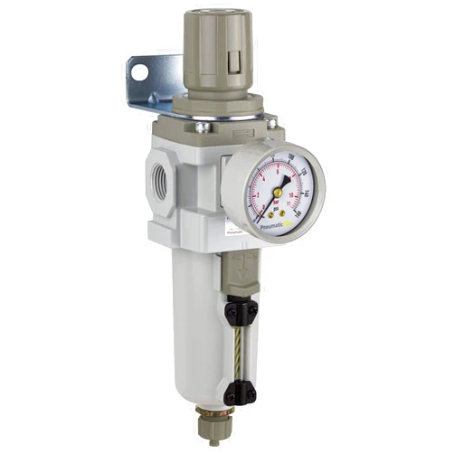 PneumaticPlus SAW400-N04BG-MEP Compressed Air Filter Regulator Piggyback Combo 1/2