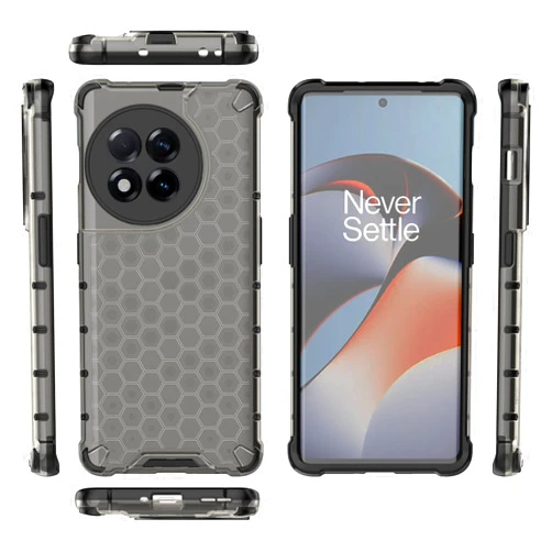 Pzwoxukhov Compatible with OnePlus 11R 5G Case Cover,Compatible with OnePlus Ace 2 5G Honeycomb Anti-Drop Shock-Absorbing Case Black