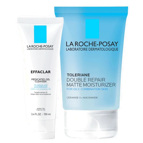 La Roche-Posay Toleriane Double Repair Matte Daily Face Moisturizer, For Oily Skin with Ceramide and Niacinamide for All Skin Tones, Oil Free, Non-Comedogenic