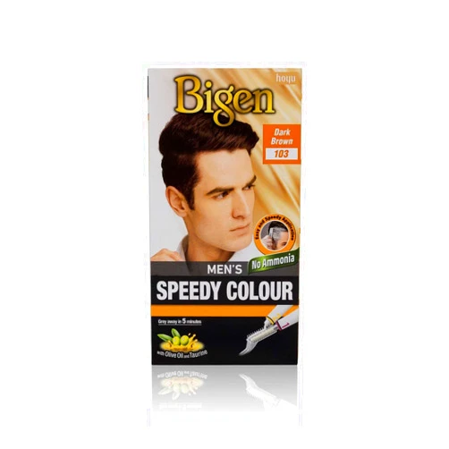 Bigen Men's Speedy Permanent Hair Colour Dark Brown