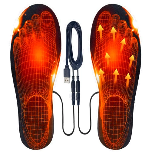 Aimshine Heated Insoles- Foot Warmers USB Heated Insoles for Men and Women for Outdoor Sports and Indoor Warmth,Winter Camping Hunting Skiing Fishing Hiking One Size