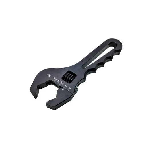 NGR Performance AN Adjustable Wrench 3AN-16AN - Adjustable Spanner Lightweight (Black Anodized) - Adjustable Aluminum Wrench