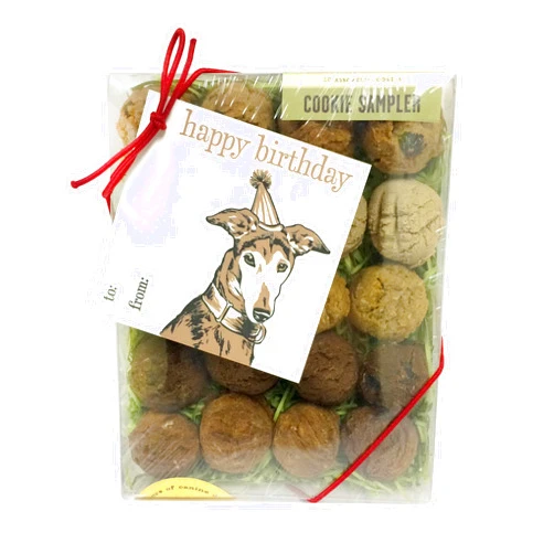 Bubba Rose Biscuit Co. Happy Birthday Box with Gift Tag Bubba Rose Dog Biscuits