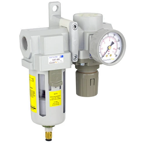 PneumaticPlus SAU420-N04DG Compressed Air Filter Regulator Combo 1/2