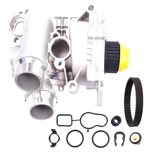 YBDDZH Aluminum Water Pump Kit Compatible with Audi A3 A4 A5 A6 Q3 Q5 TT A4 Allroad & VW Passat Jetta Golf CC T-iguan GTI Eos Beetle 2.0T TSI Engine，OE 1312460 06H121026DR 06H121026AF 06J121026R Set of 9