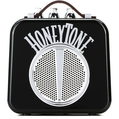 Danelectro Honeytone N-10 Guitar Mini Amp, Black with belt clip