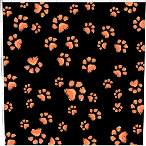 Loralie Designs Fun Paws Black Fabric by The Yard for Quilting