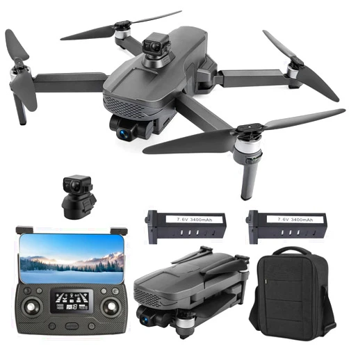 Tucok 011RTS Drone with 4K Camera for Adults, 9800ft 5Ghz FPV Transmission,GPS 3-Axis Gimbal Quadcopter with EIS Camera,Obstacle Avoidance, 56Mins Long Flight Time,Brushless Motor,Auto Return Home
