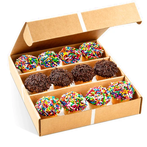 Stern's Bakery Gourmet Cookie Gift Box | 12 Individually Wrapped Sprinkle Cupcakes | Valentine Cookie Basket | Christmas, New Year’s & Birthdays | Men, Women & Kids | Stern’s Bakery (Sprinkle Cupcake Gift Pack)