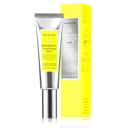 Naturium Retinaldehyde Cream Serum 0.15%, Advanced Anti-Aging & Smoothing Potent Face & Skin Care, 1.7 oz