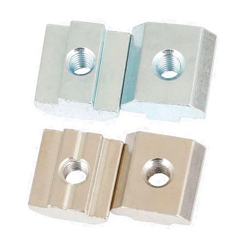 HANLIMAN Square nut Eu20# 20pcs carbon steel T Block Square Nuts T-track Sliding Hammer Nut(M3)