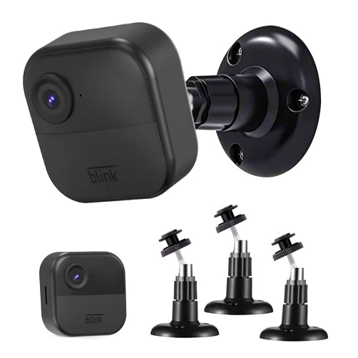 Seuenelf 3rd & 4th Gen Blink Outdoor Camera Mounts, Aotnex All-New 360 Degree Adjustable Cover Surveillance Wall Mounts for Blink Outdoor Indoor Home Security Camera System (3 PCS, Black)