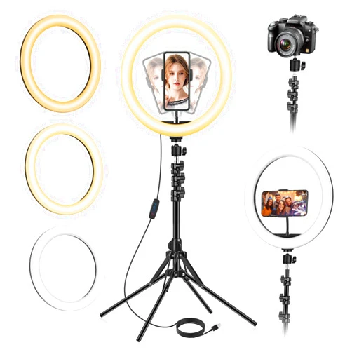 LIPETY 13 inch Ring Light with Floor Stand(Ringlight Kit Totally 70.6