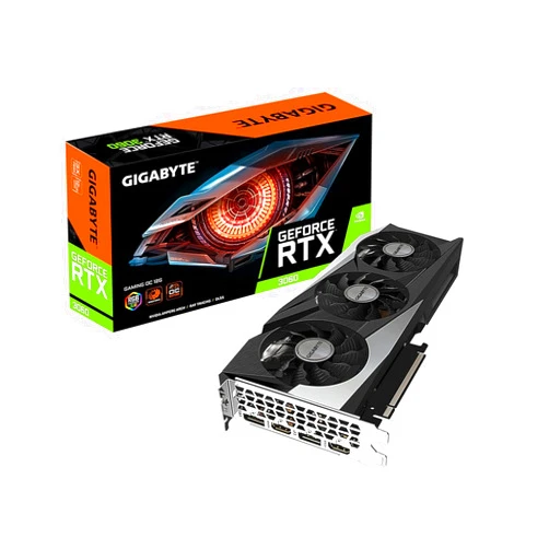 GIGABYTE GeForce RTX 3060 Gaming OC 12G (REV2.0) Graphics Card, 3X WINDFORCE Fans, 12GB 192-bit GDDR6, GV-N3060GAMING OC-12GD Video Card