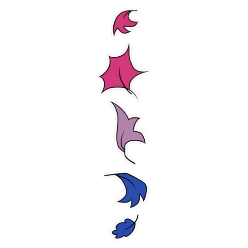 Riowest Designs Heartstopper Leaves Line - Bi Pride Sticker Vinyl Decal Bumper Sticker 5
