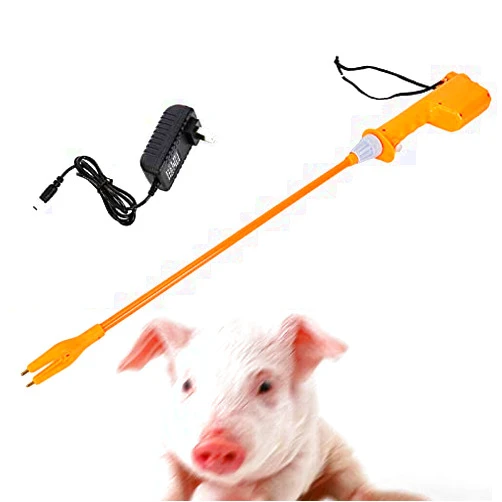 DNYSYSJ Cattle Prod Livestock Animal Prod Hot Shock Electric Rechargeable Hand Prod Shock Farm Pig Cattle Prod Safety Shock Prodder with Battery (32cm/55cm/65cm/82cm)