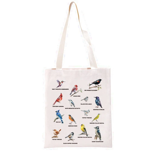 G2TUP Funny Bird Lover Gift American Goldfinch Tote Bag Bird Type Handbag Bird Watching Gift Bird Watcher Gift