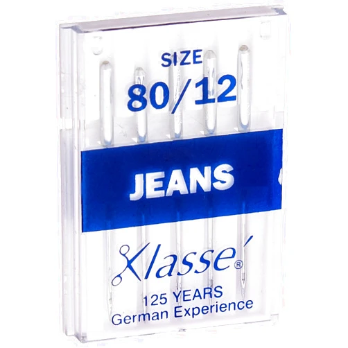 Tacony Corporation Klasse Jeans/Denim Machine Needles-80/12 5/Pkg