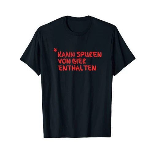 Bier Geschenk Biertrinker Bierliebhaber Männer May contain traces of beer. Sauf alcohol men funny T-Shirt