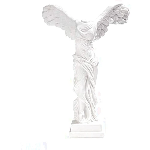 DSWGYP Sculpture Statue Decoration Crafts, European Western Wings Character Venus Mythical Victory Goddess Stone Statue Decoration Crafts Decoration