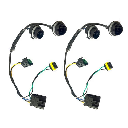 EAYBOMC Headlight Wiring Harness Compatible with 2008 2009 2010 2011 2012 2013 2014 Silverado 1500 2500HD 3500HD, Front Lamp Socket Wire, Headlamp Harness Replace OEM 645-745 15841609 25962806 (2PCS)