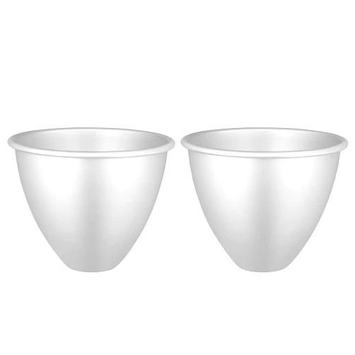 Cabilock 2pcs Doll Dress Cake Pan Aluminum Doll Dessert Cake Mold Cake Baking Mould Fondant Tin Non Stick for Cake Bread Baking (Silver)